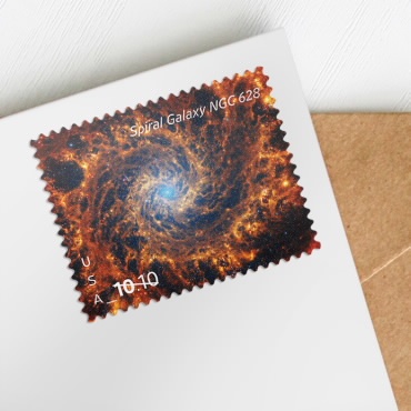 2025 Spiral Galaxy Stamps, Sheet of 4Priority Mail Stamp - Kestreli