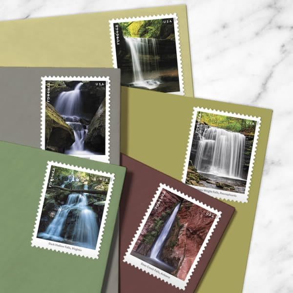 2023 Waterfalls US Forever First Class Postage Stamps - Kestreli