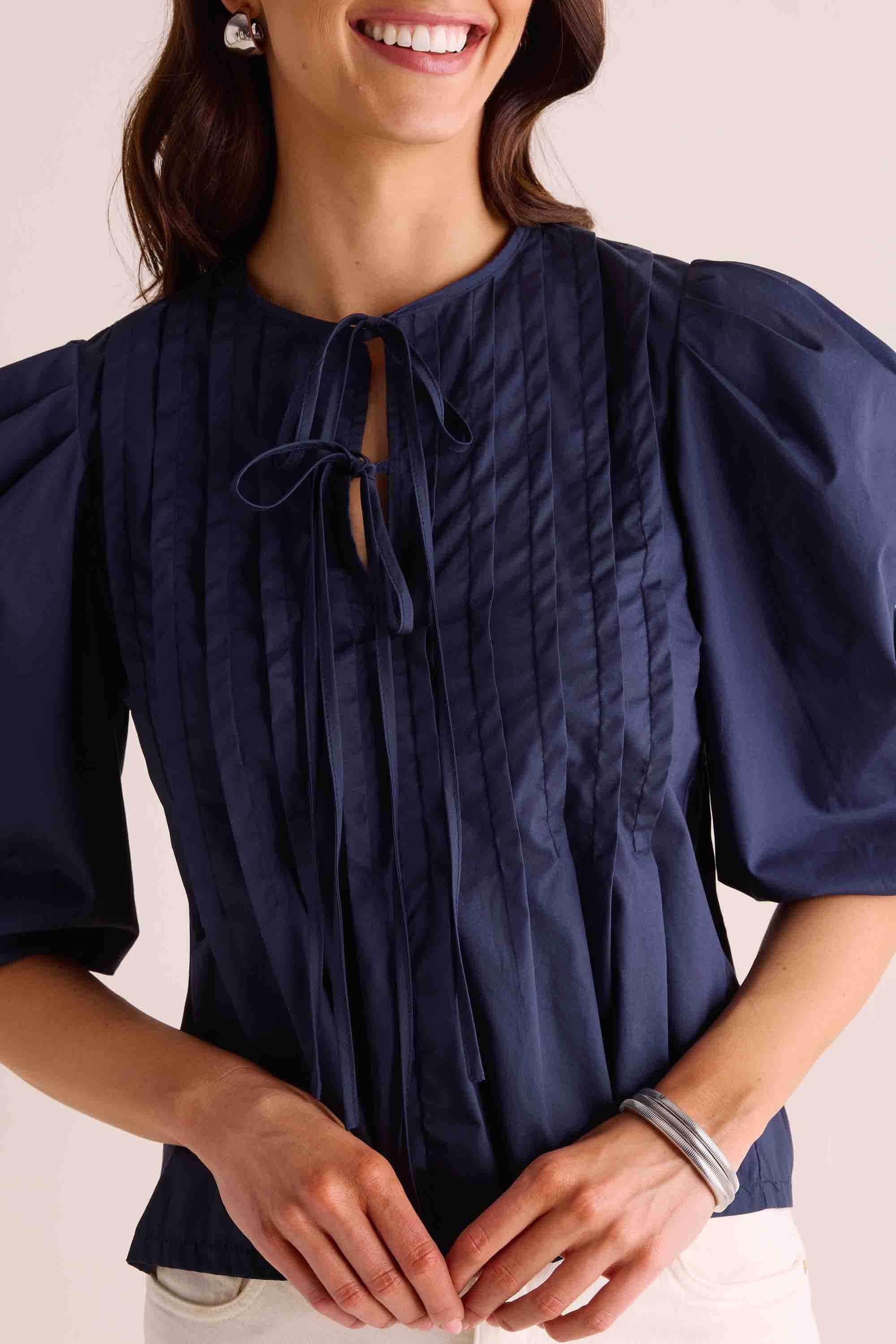 Tracey Top- Navy - Kestreli