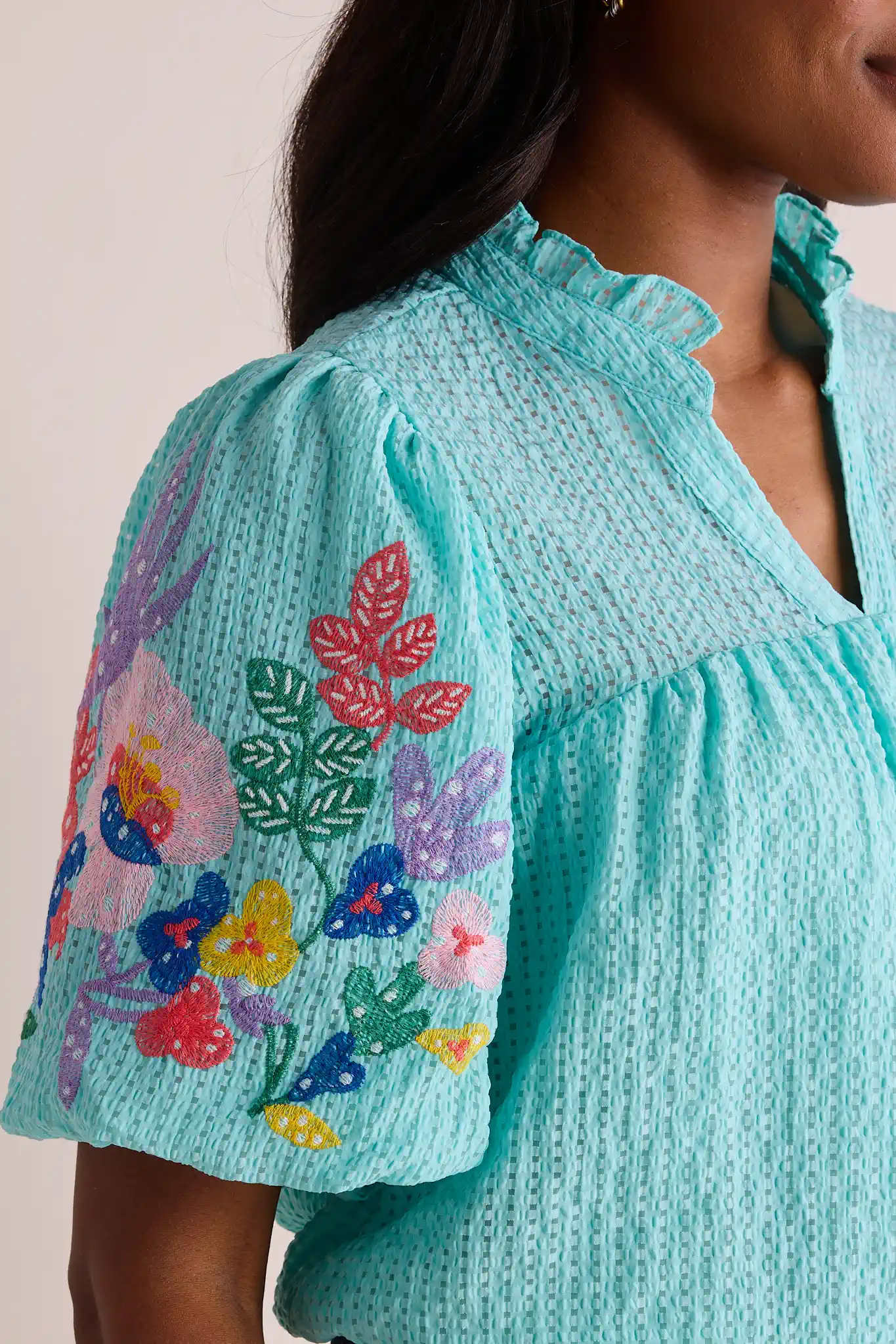 Amelia Top- Blue - Kestreli