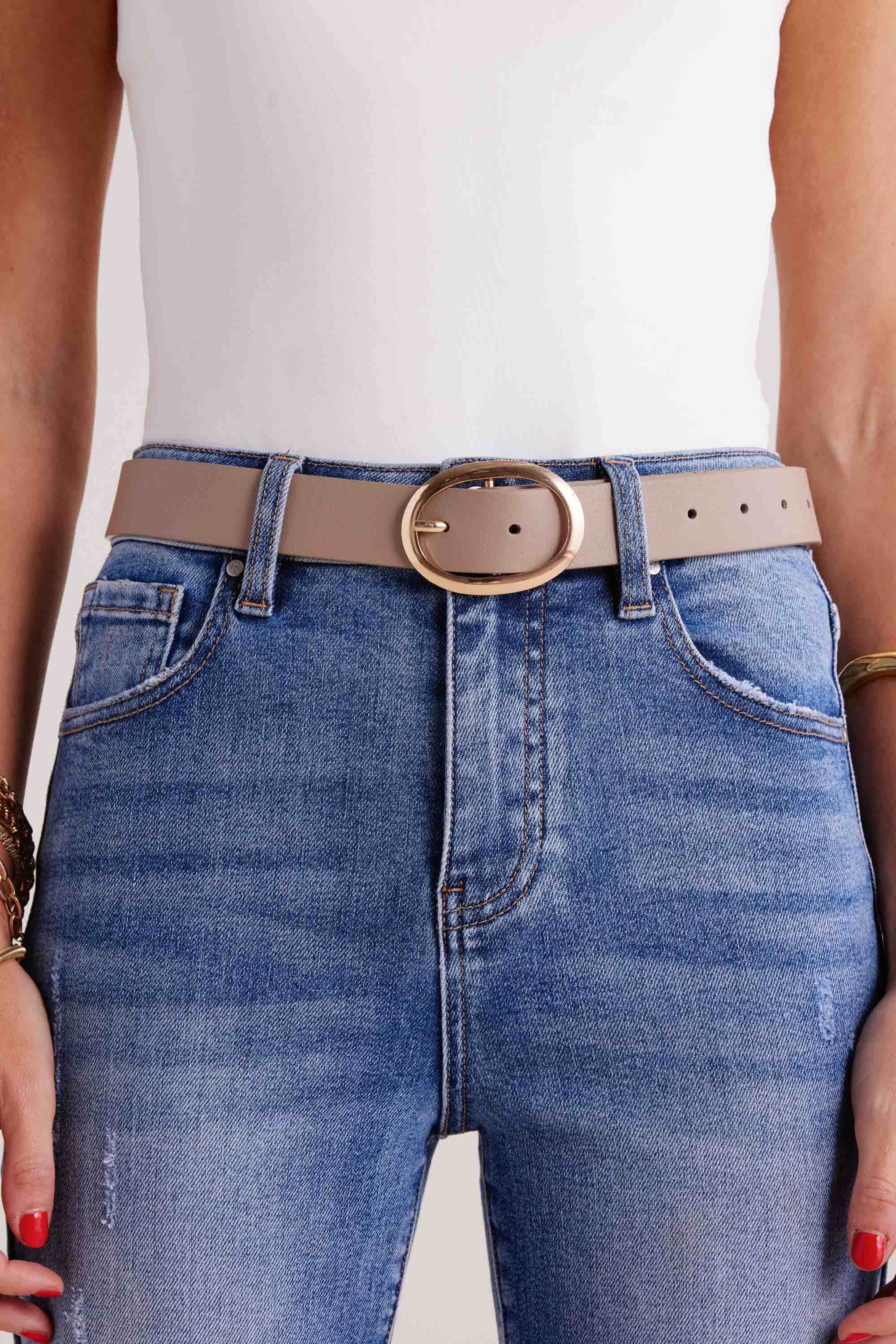 Ella Belt- Taupe - Kestreli