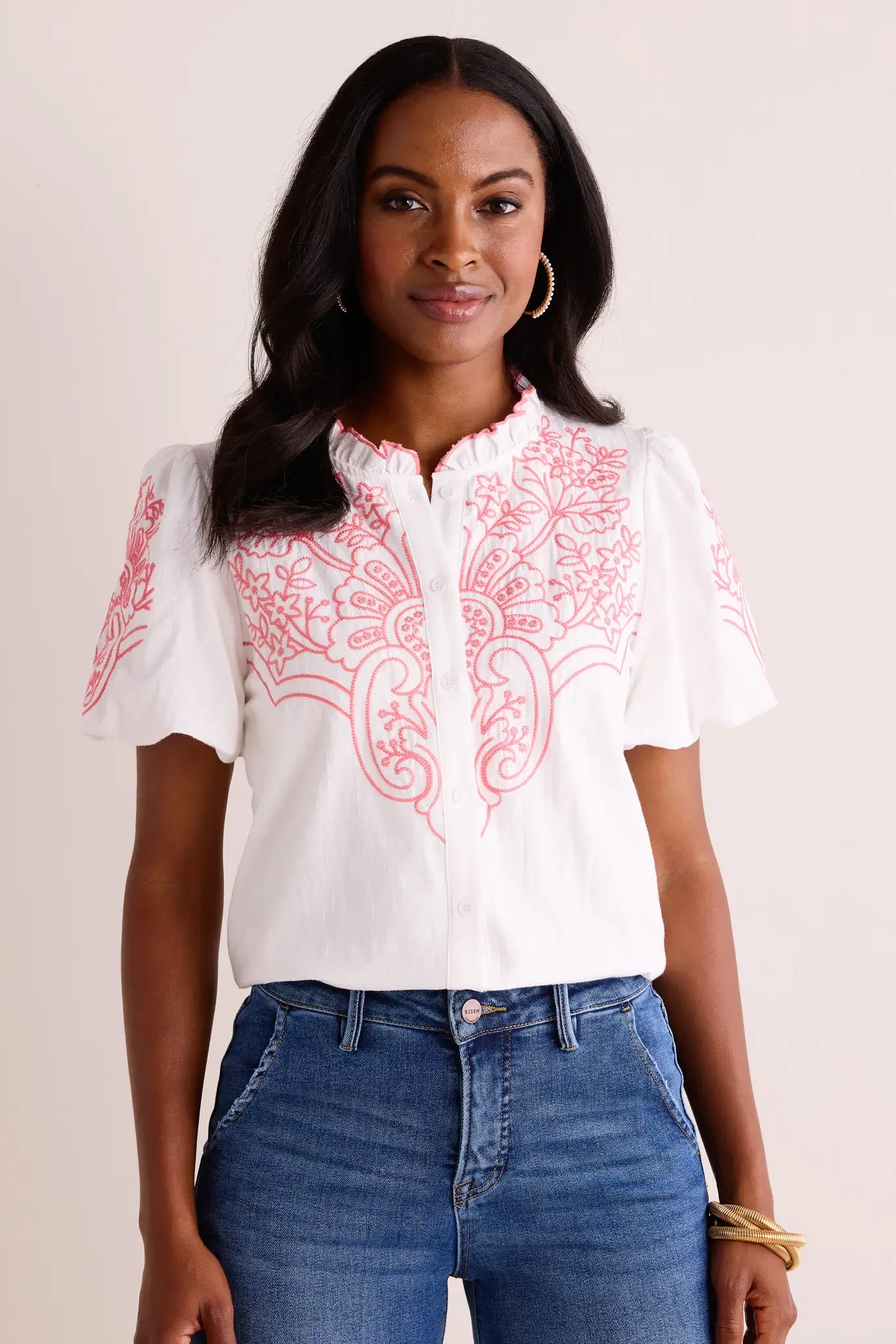Carmen Top- White - Kestreli