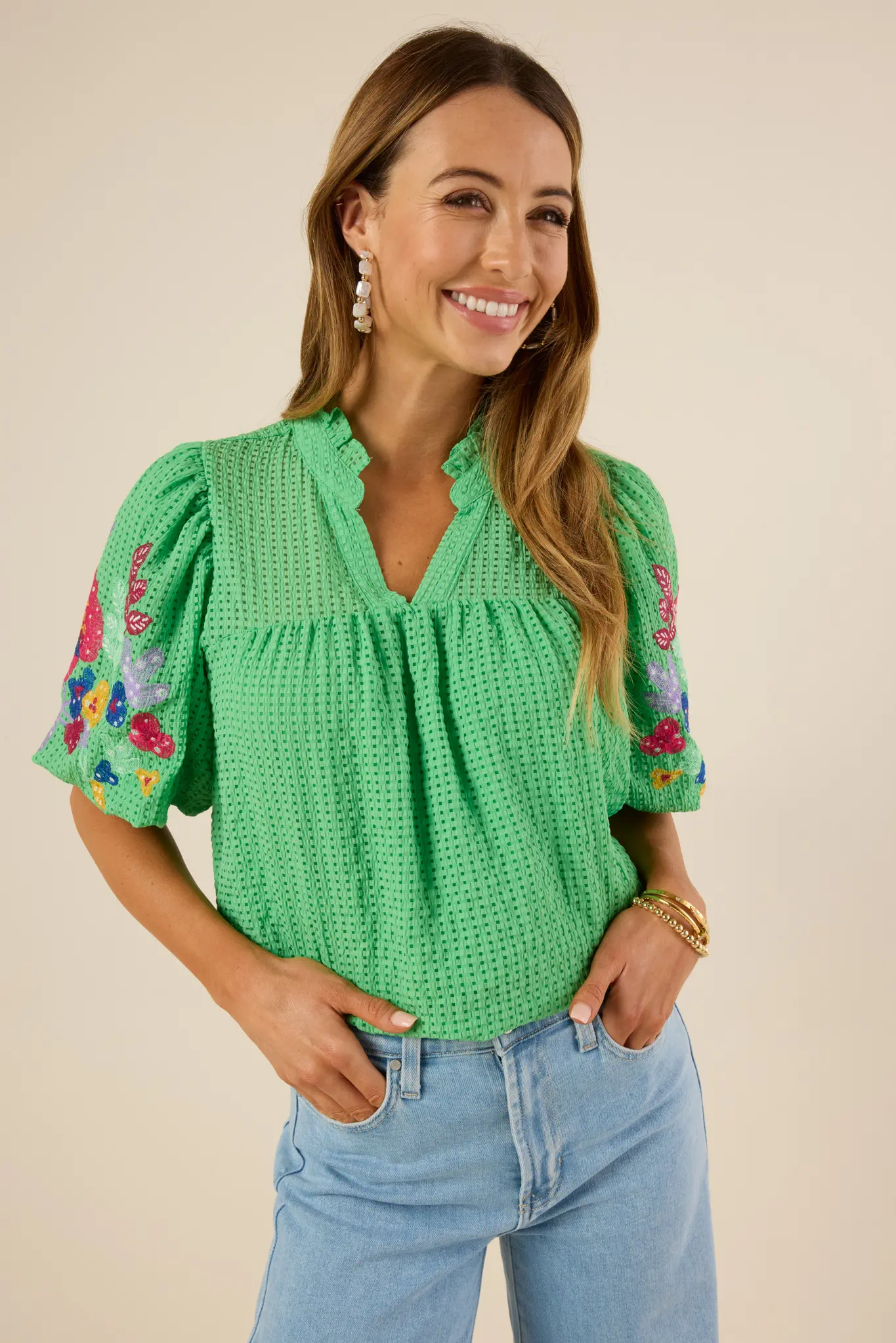 Amelia Top- Green - Kestreli