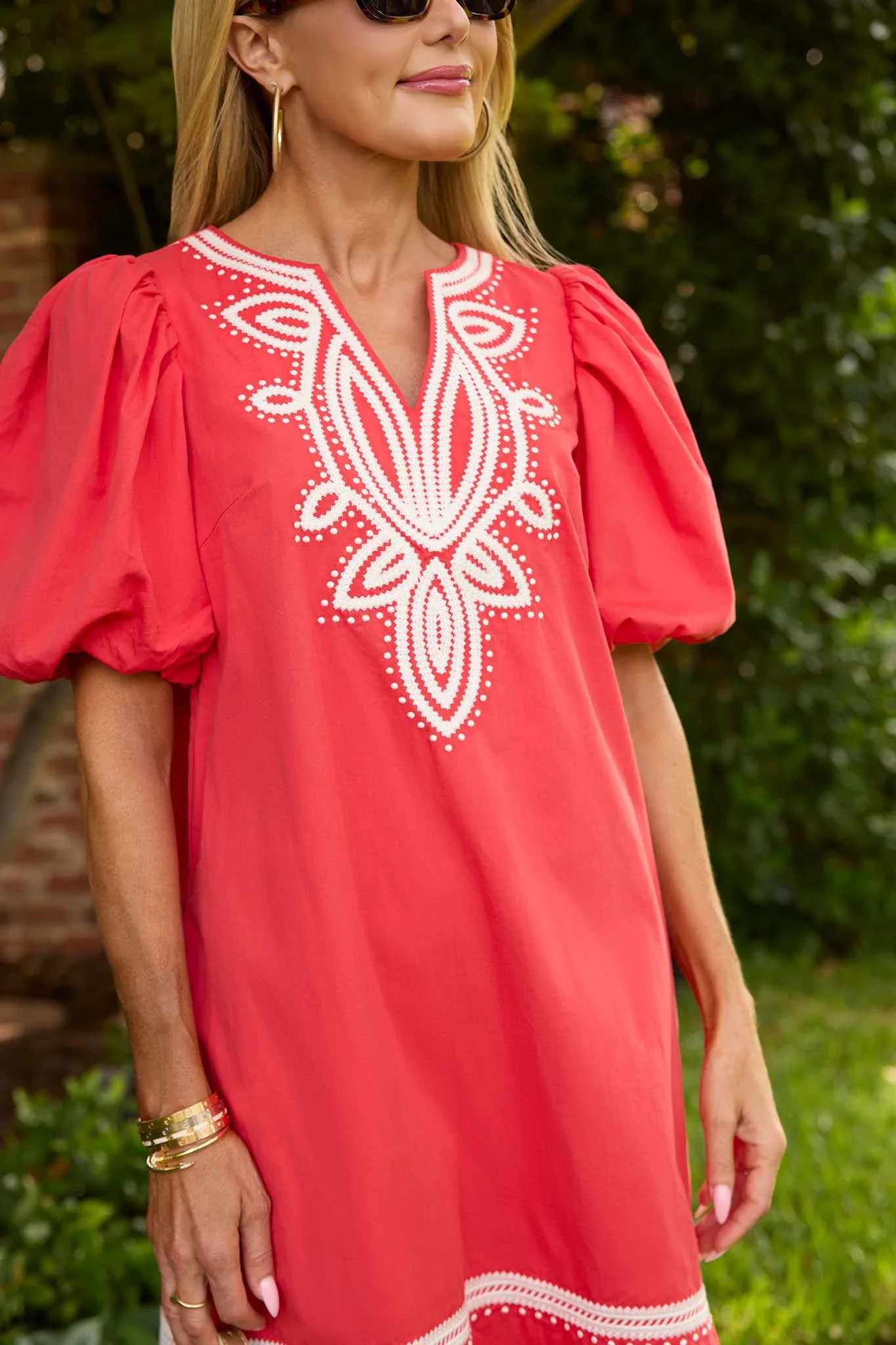 Roxanne Dress- Red - Kestreli