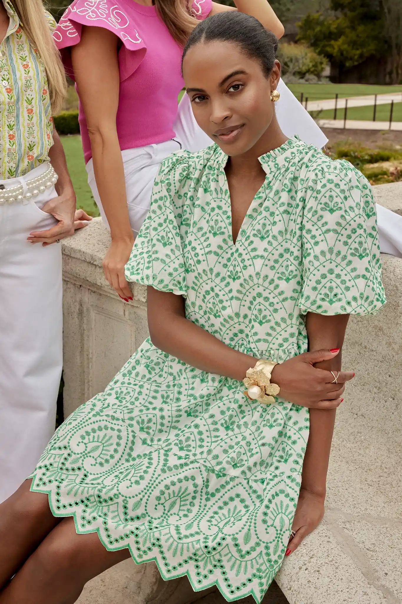 Pauline Dress- Green - Kestreli