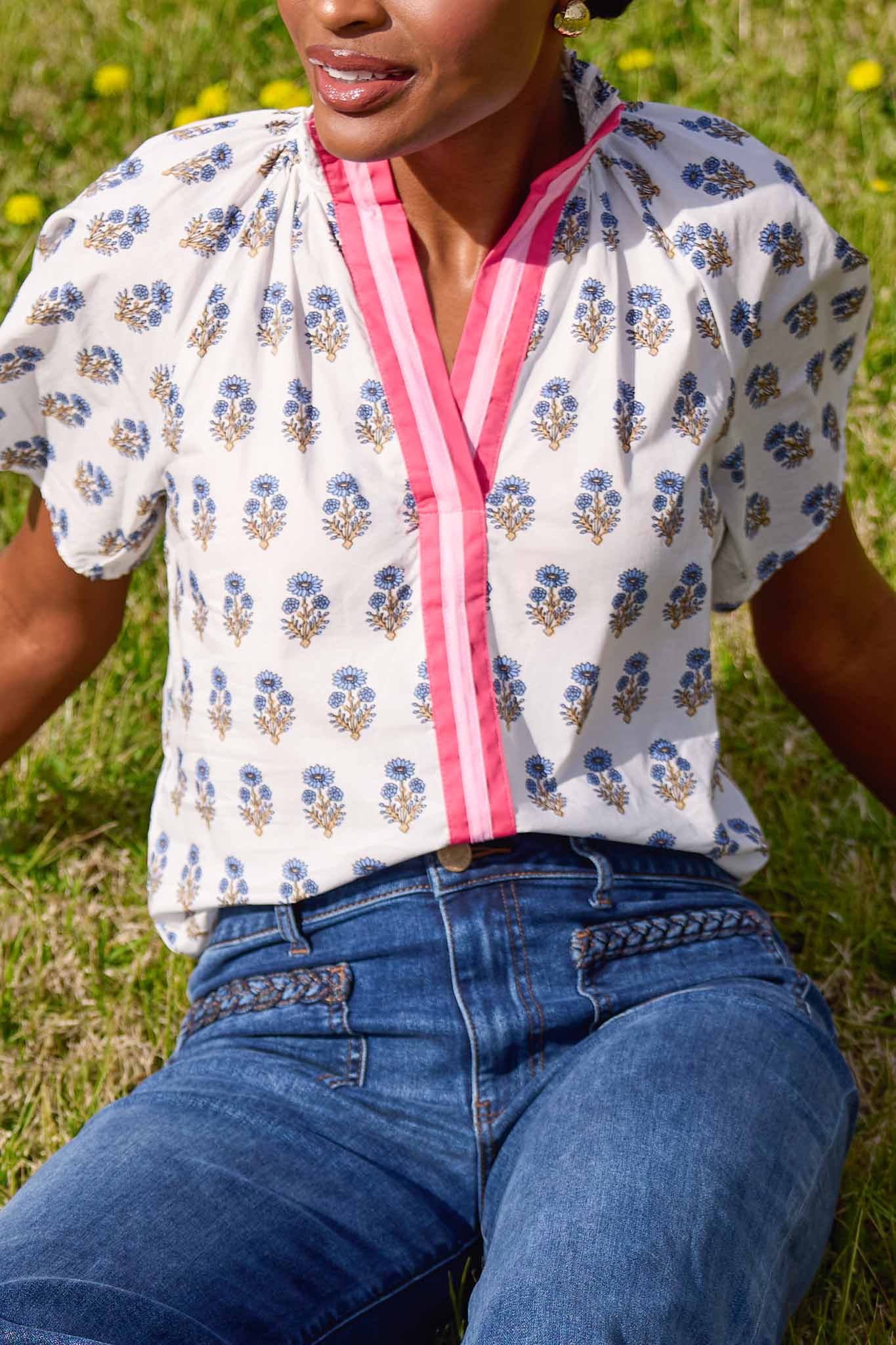 Macey Top- White - Kestreli