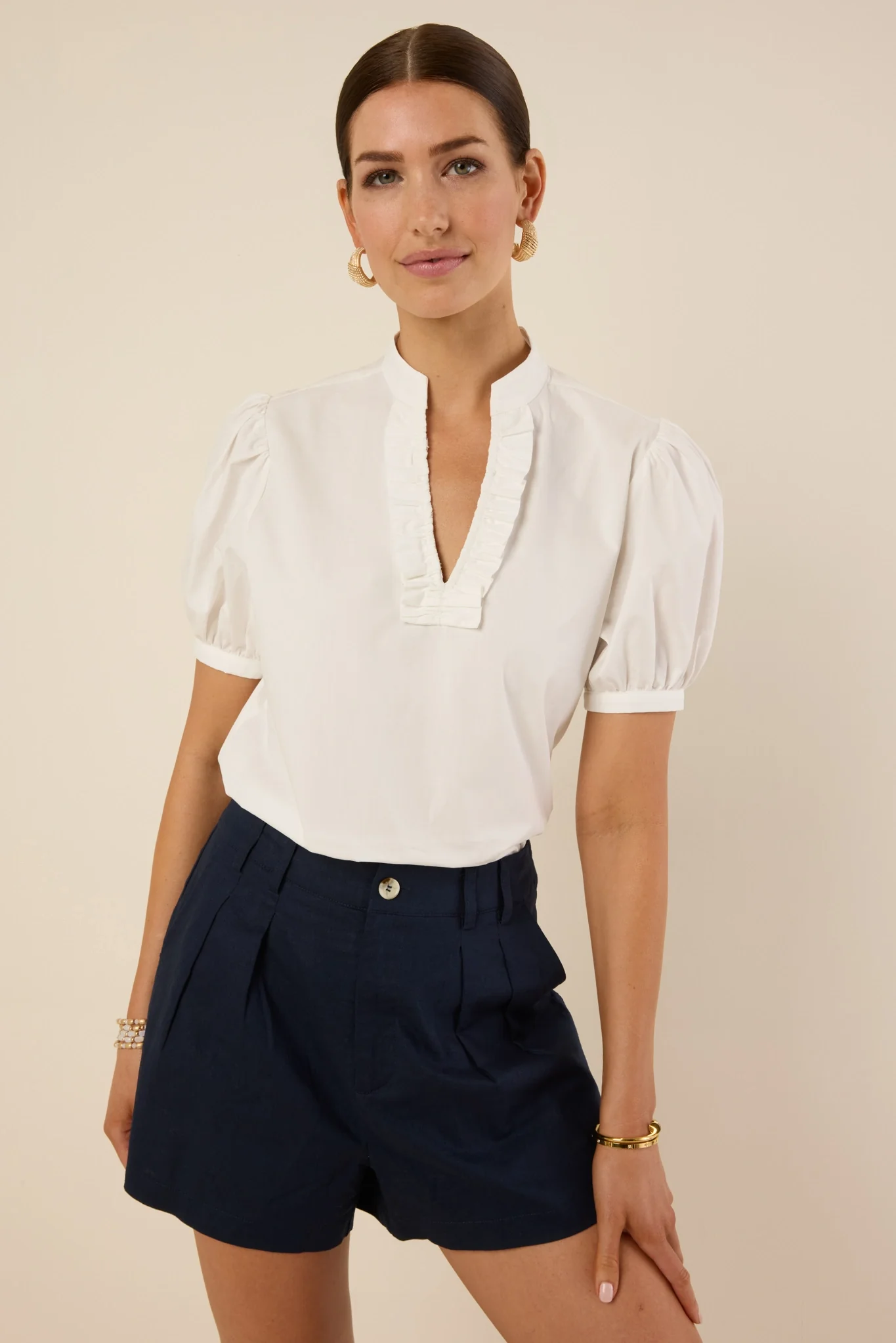 Jane Top- White - Kestreli