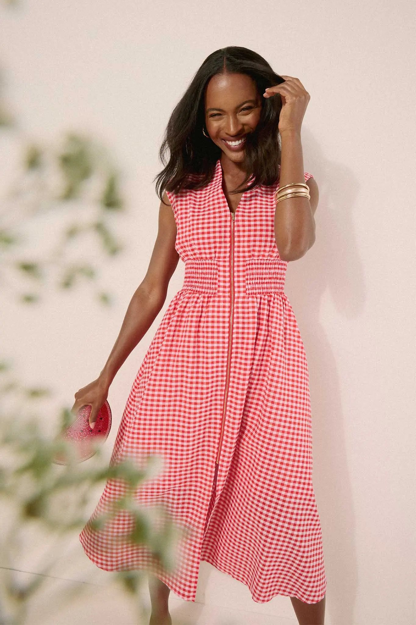 Collins Dress- Red Gingham - Kestreli
